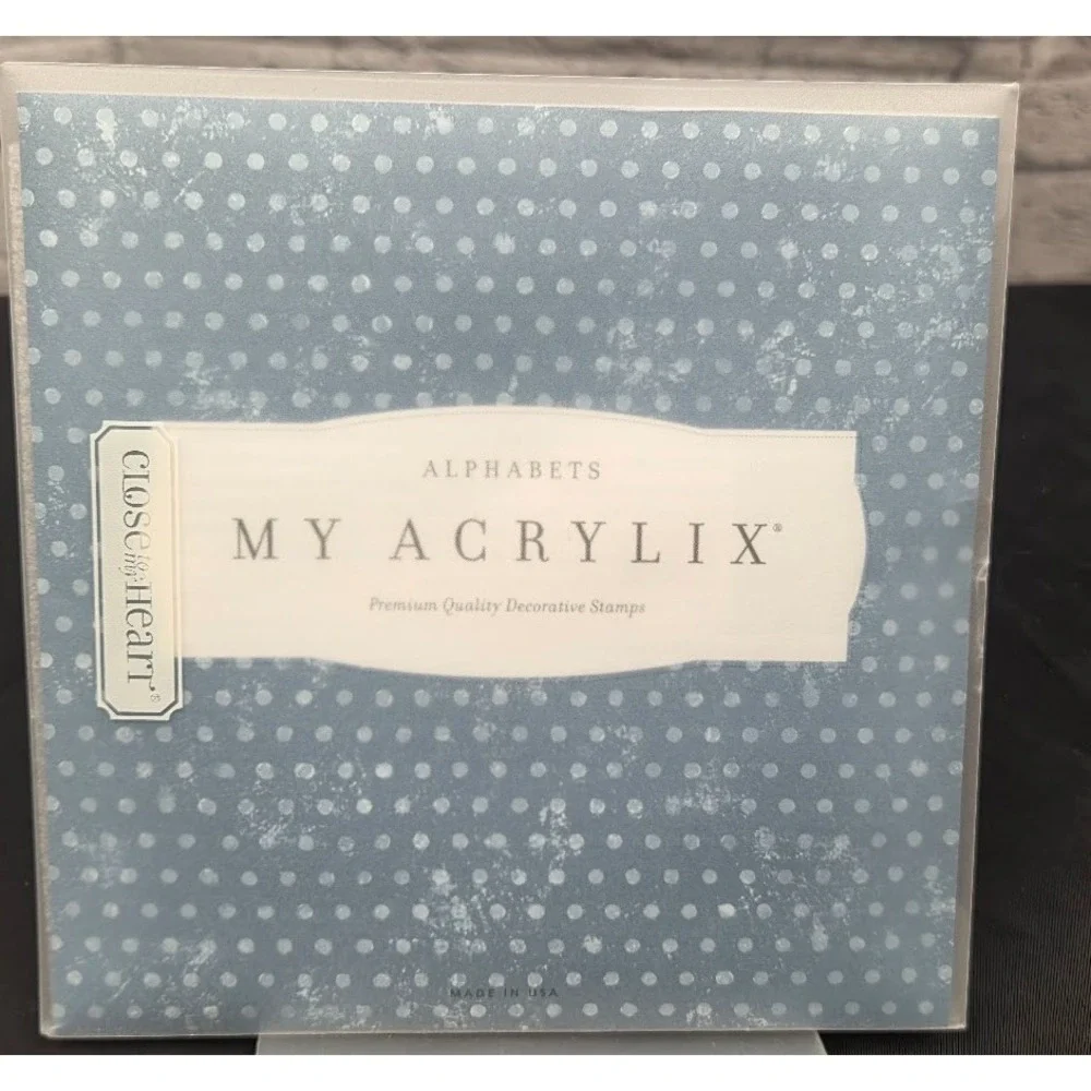 Close To My Heart My Acrylix Alphabets Letters Numbers Stamps Cling